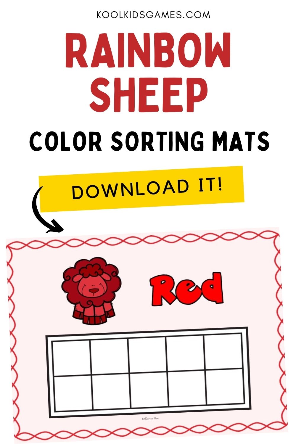 A preschool rainbow theme will help your students learn color names. These adorable sorting games for preschool allow you to help students sort by color as well as teaching them variations of Baa Baa Black Sheep to match each colorful page as they work.