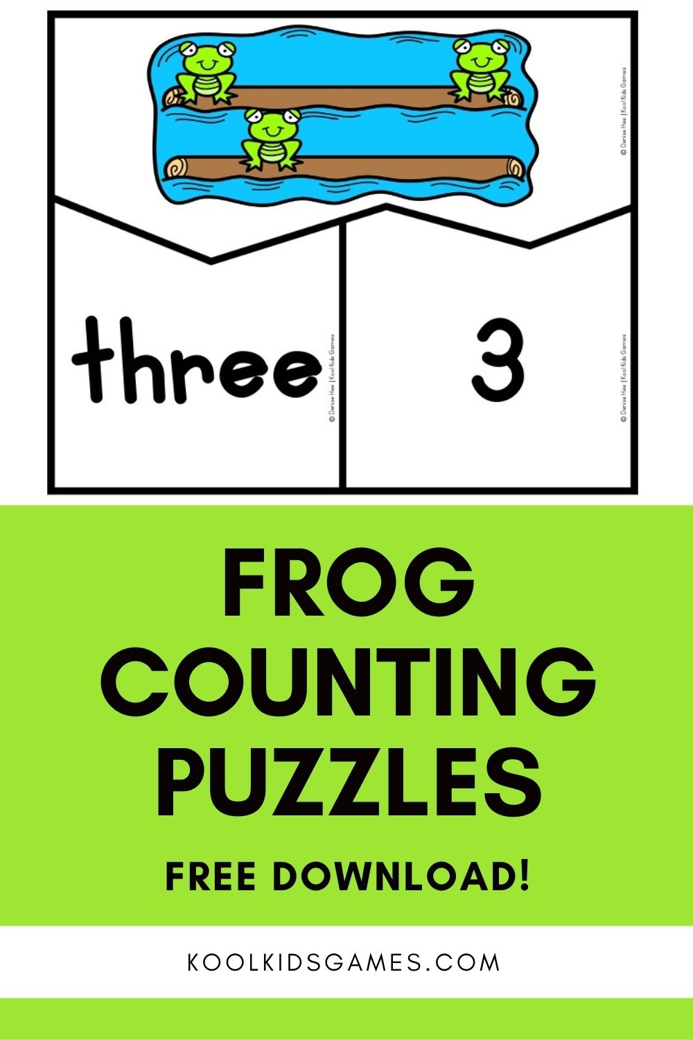 This cute frog theme printable number puzzle will have your kindergarten students learning numbers 1 to 10 quicker than a frog can jump! Download this Spring kindergarten math station now!