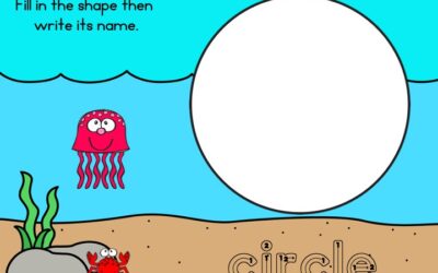 Go 2D Under the Sea with Ocean Shape Playdough Mats