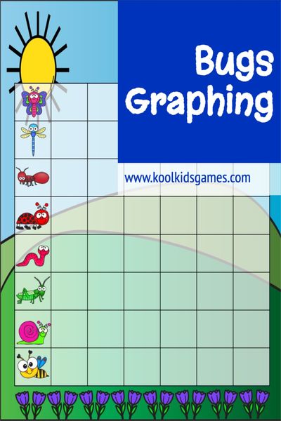 In this simple spring graphing printable, your students will practice bugs graphing skills by going outside and counting the number of bugs that fit each of the major categories. Not only is this a fun outdoor math activity for kindergarten but it gets your students talking about counting and classifying bugs.