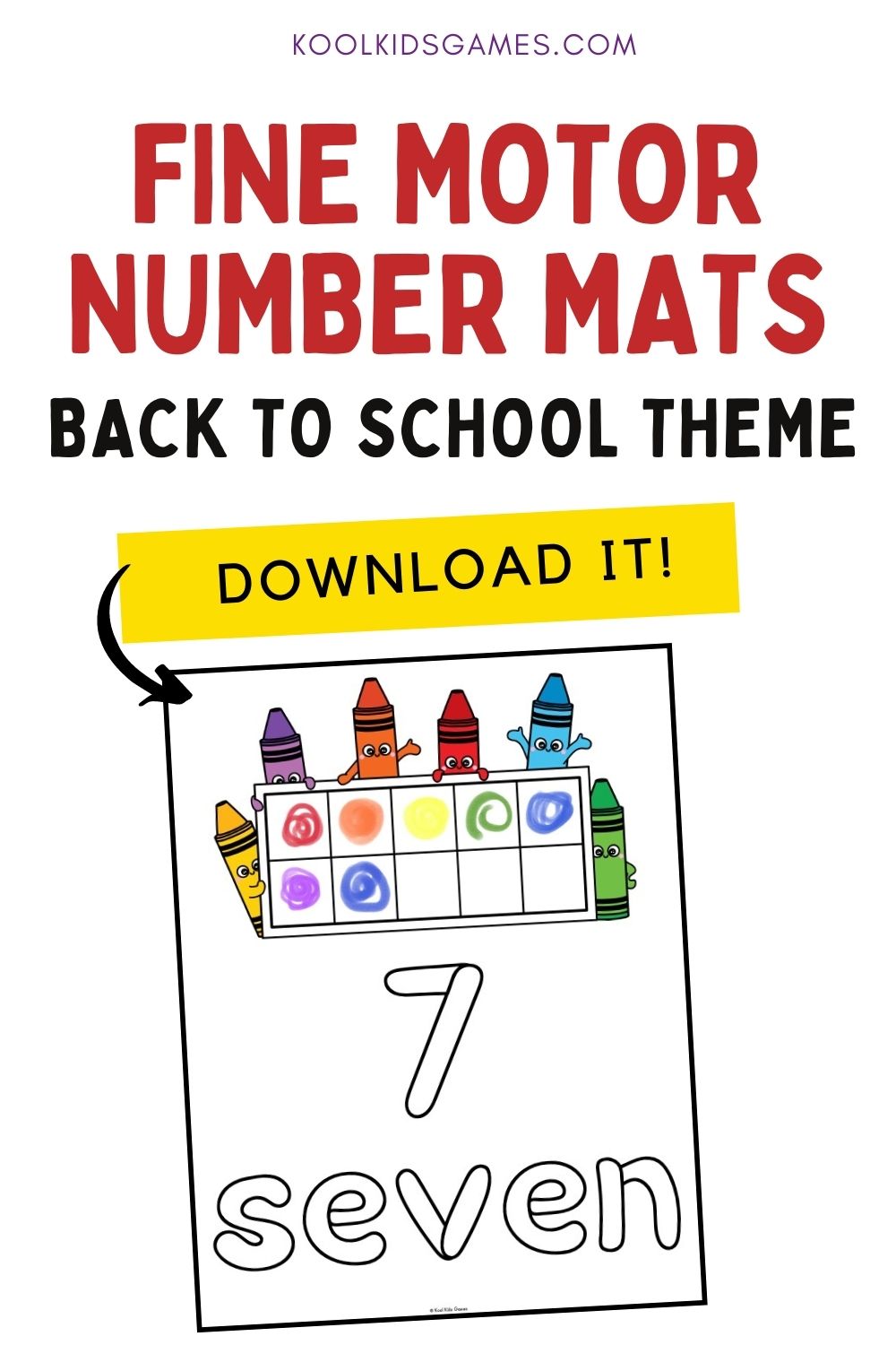 Fun hands-on math activities like these crayon fine motor number mats are an essential tool at the start of the year to teach your students the relationship between the number words and the values that they represent. You'll love teaching number sense with this printable crayon themed numbers activity!