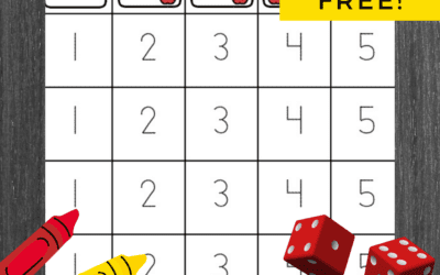 Preschool Fall Theme Math: Apple Number Tracing 1 to 10