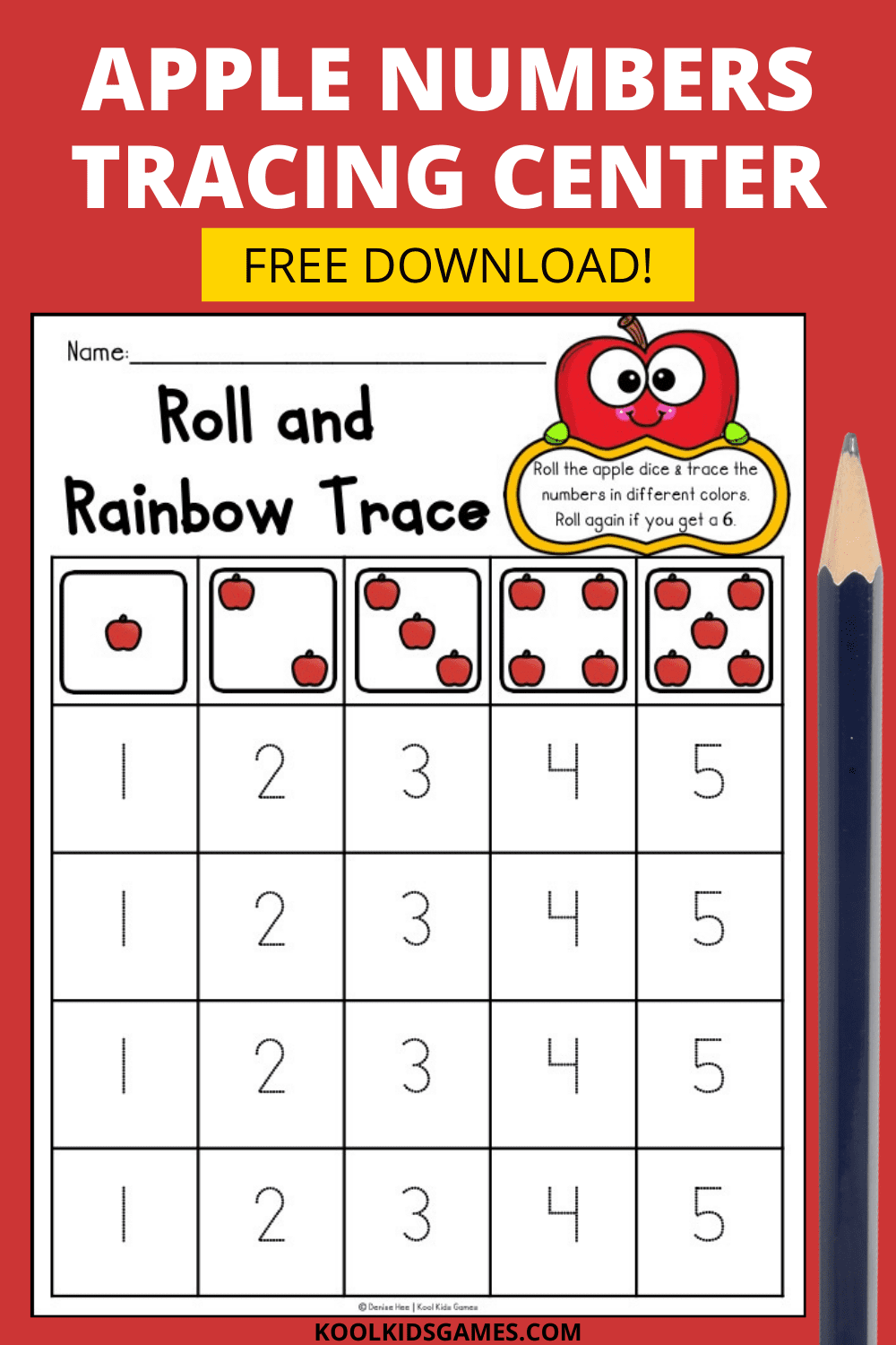 A preschool fall theme provides plenty of opportunities to engage your students in their early math and fine motor skills. Counting apples as a way of teaching the number system is an activity as old as time, but this cute rainbow writing activity takes it to the next level by adding number tracing 1 to 10 into the mix.