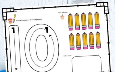 1-10 Number Building Block Mats: A Fun Back to School Center