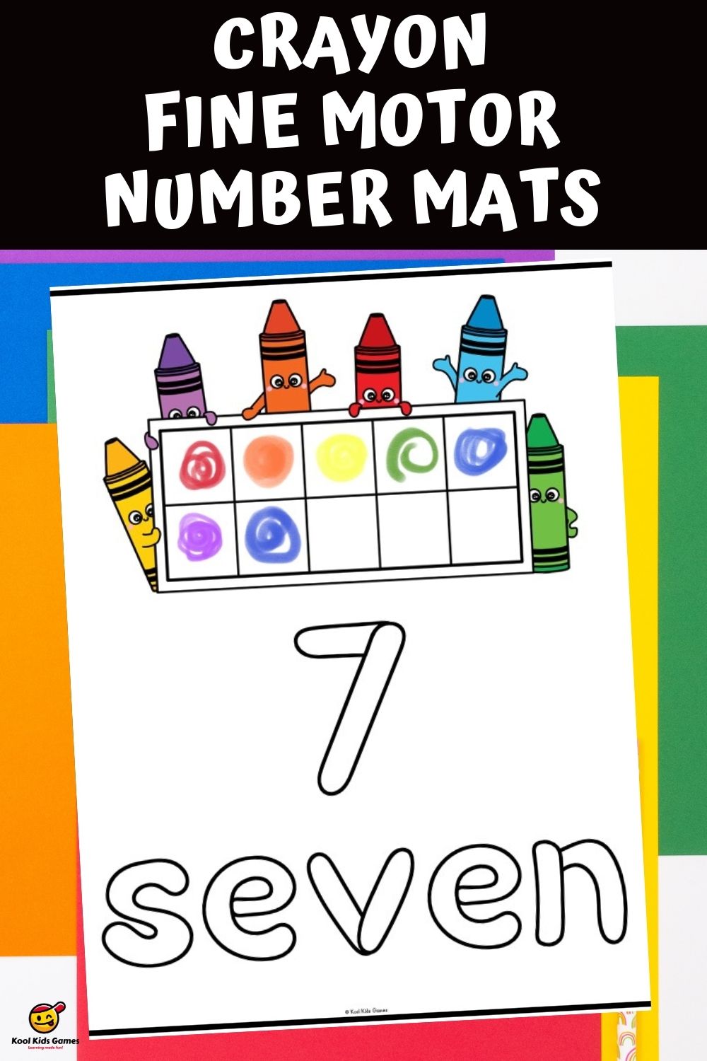 Fun hands-on math activities like these crayon fine motor number mats are an essential tool at the start of the year to teach your students the relationship between the number words and the values that they represent. You'll love teaching number sense with this printable crayon themed numbers activity!