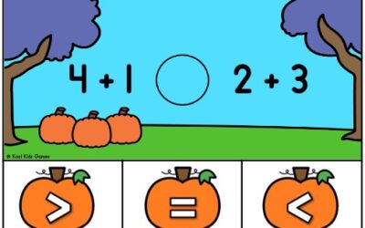 Pumpkin Comparing Sums to 5