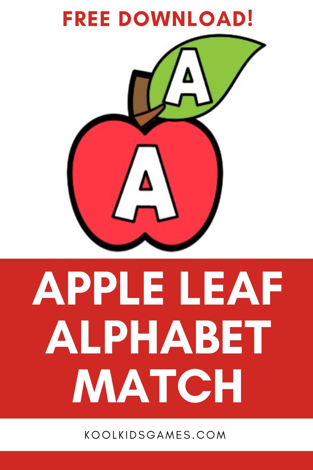 In this apple and leaf alphabet match game, students use apples and leafs to match capital to lowercase letters. Your students will love this Fall theme letter matching game that can also be used in a variety of other ways outlined in the post! #applealphabetactivity #matchcapitaltolowercaseletters #fallthemelettermatching #applelettermatching