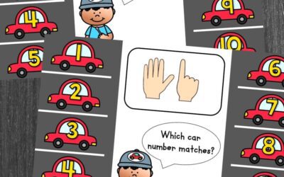 Cars Subitizing to 10 Task Cards