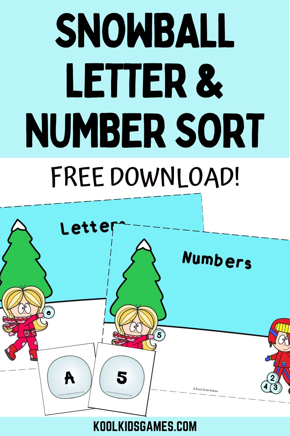 This freebie is SNOW much fun and can be used as more than just a number and letter sorting activity. Download this snowball sorting mat to differentiate letters and numbers, spell words, count out objects and more!