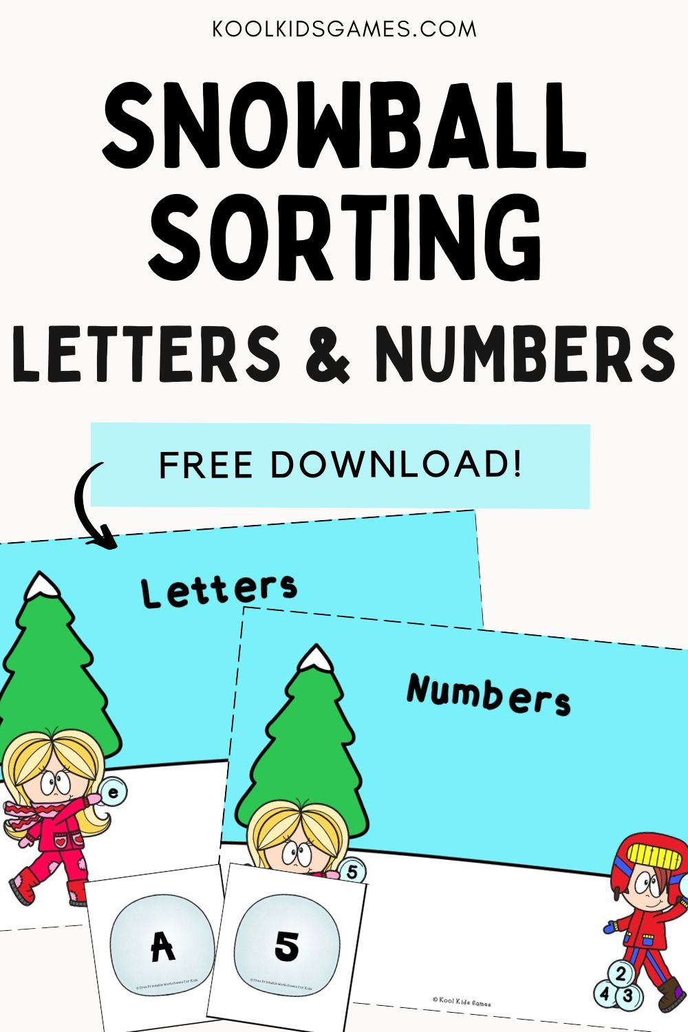 This freebie is SNOW much fun and can be used as more than just a number and letter sorting activity. Download this snowball sorting mat to differentiate letters and numbers, spell words, count out objects and more!