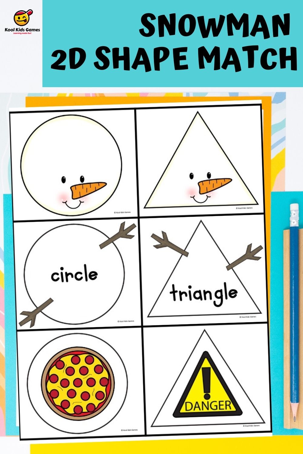 Add these Snowman Shape Puzzles to your lesson plan on shapes for preschoolers today! In this preschool shape activity, your students will match the snowman shapes to real life 2D shapes. Upgrade your preschool winter theme toolbox today!