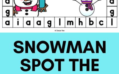 Snowman Spot the Lowercase Letter