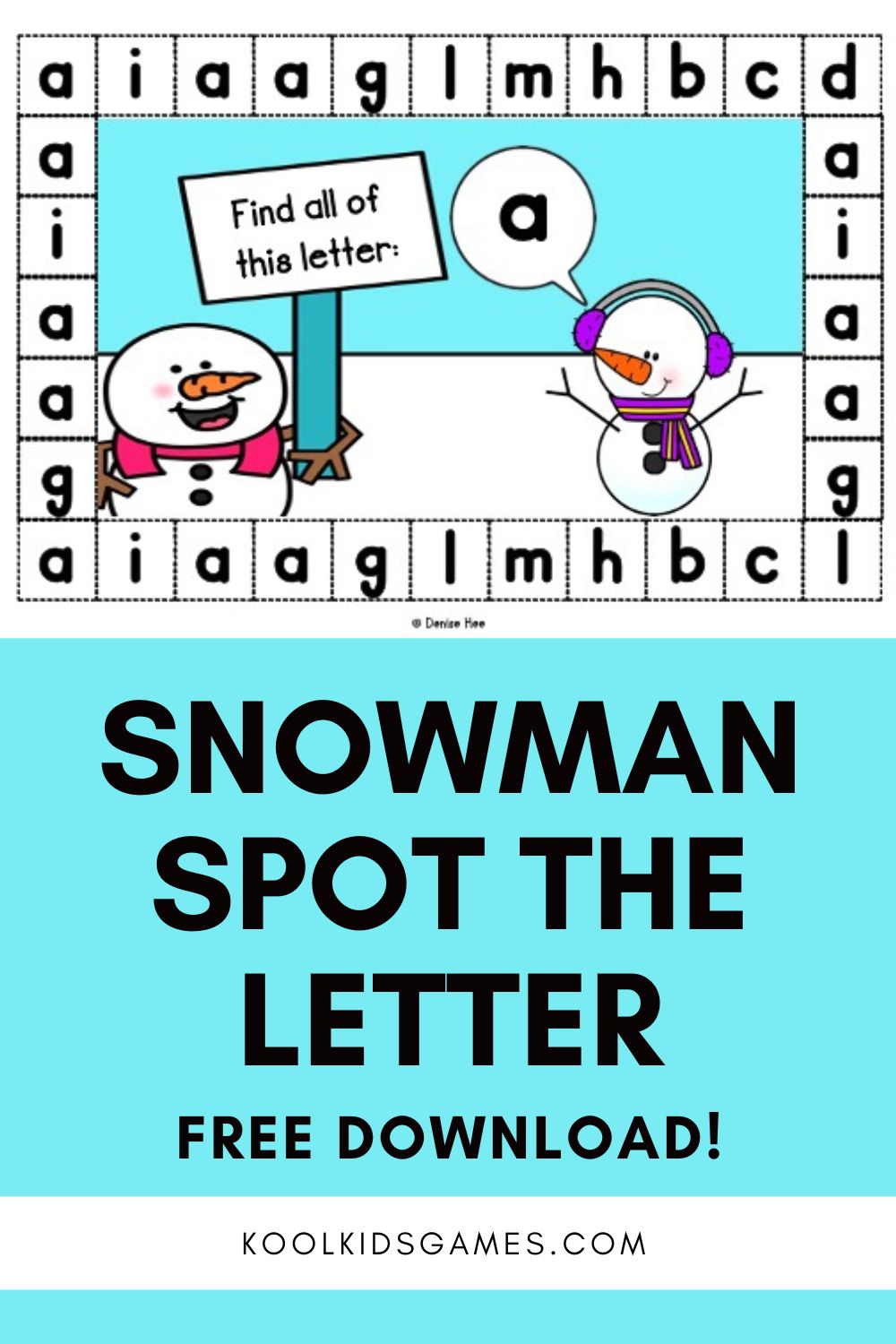 These snowman literacy activities help students develop their lowercase letter recognition skills while getting into the spirit of your preschool winter theme. As with any essential skill in preschool, the best way to keep students engaged is to gamify them, and these spot the lowercase letter activities will get your students practicing all season long. They are a perfect addition to your winter lesson plan!