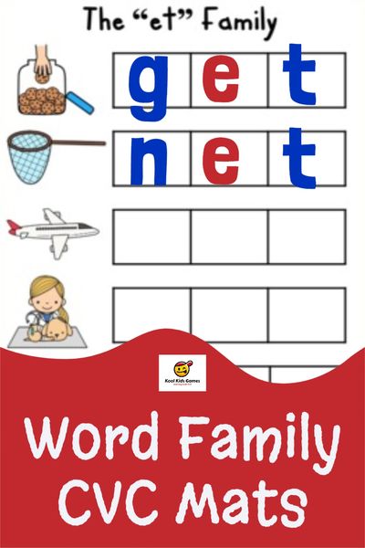 This word family file folder game will provide your students with endless practice to get to know each CVC word family. Learn rhyming words for kindergarten including the at word family, an word family and many more!