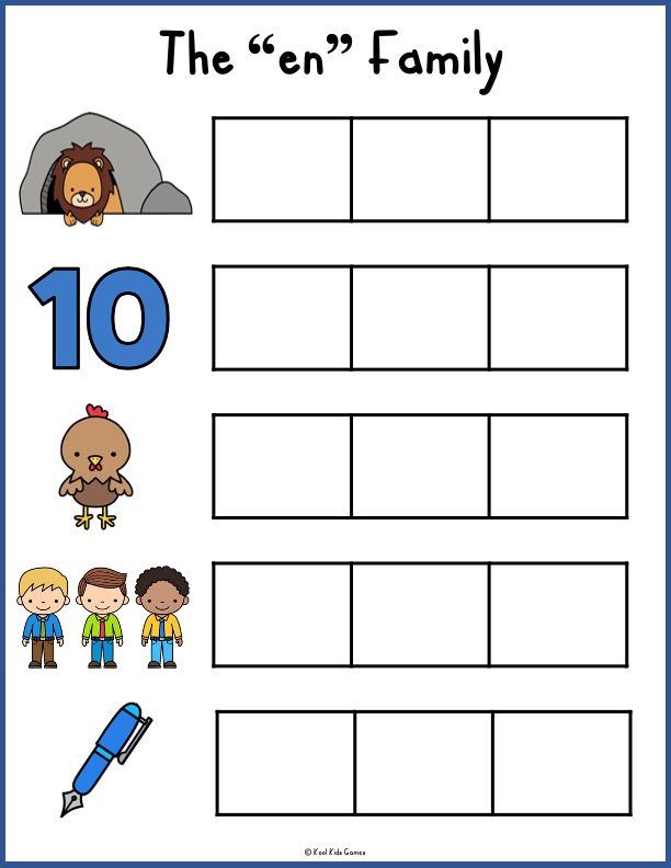 This word family file folder game will provide your students with endless practice to get to know each CVC word family. Learn rhyming words for kindergarten including the at word family, an word family and many more!