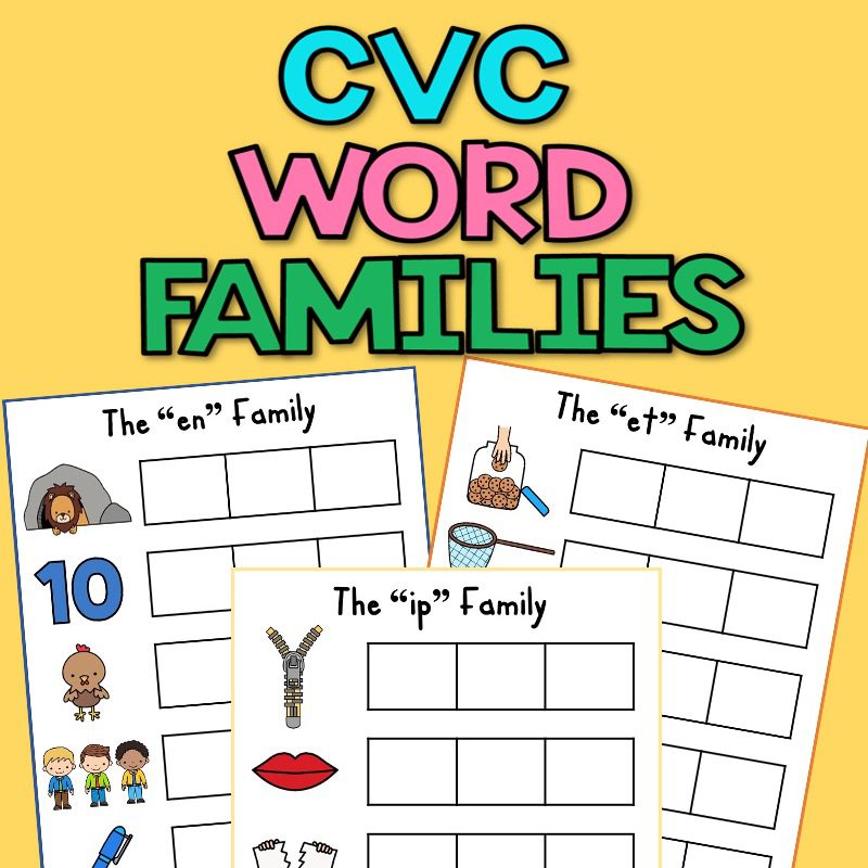 There’s nothing more exciting for young readers than learning the ability to decode and understand new words all by themselves! In this all-in-one packet, you’ll get over 130 CVC words that help with learning word families based on onset and rime groupings. Even better, it can be used as a listening, reading or writing center! Read on to find out how to teach onset and rime to improve phonemic awareness.