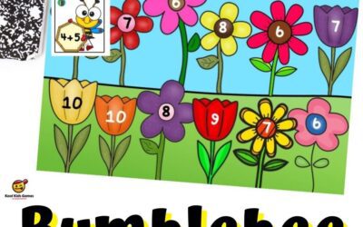 Bumblebee Addition Game: The Perfect Spring Math Center for Kindergarten!